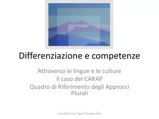 Differenziazione e competenze