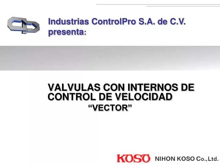 valvulas con internos de control de velocidad vector