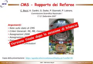 cms rapporto dei referee