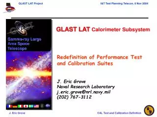 GLAST LAT Calorimeter Subsystem