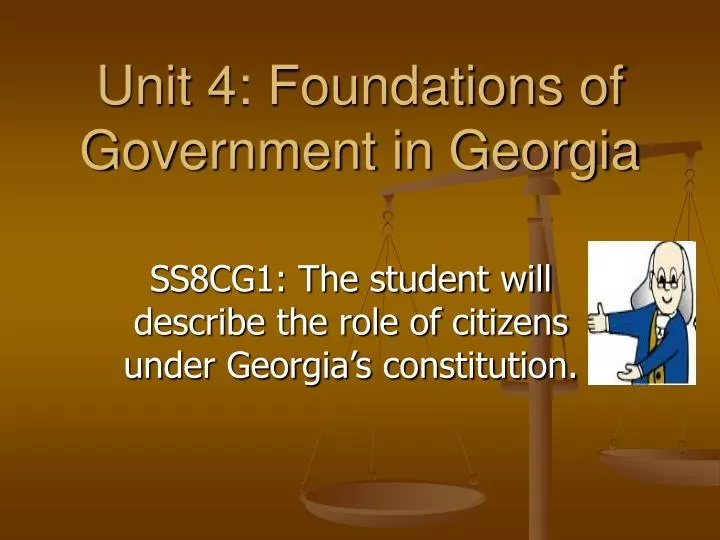 unit 4 foundations of government in georgia
