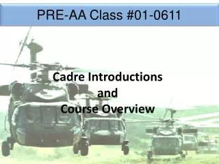 PRE-AA Class #01-0611