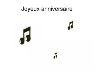 joyeux anniversaire