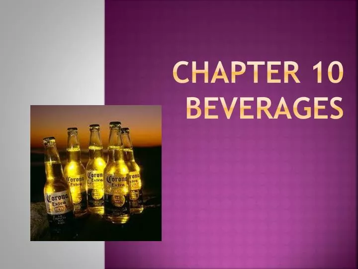 chapter 10 beverages