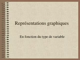 repr sentations graphiques