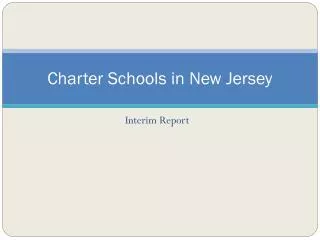 Charter Schools in New Jersey