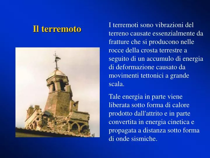 il terremoto