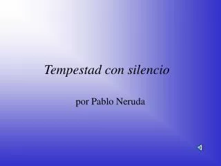tempestad con silencio
