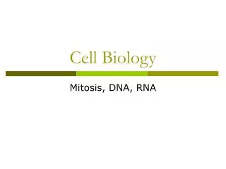 cell biology