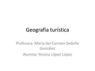 geograf a tur stica