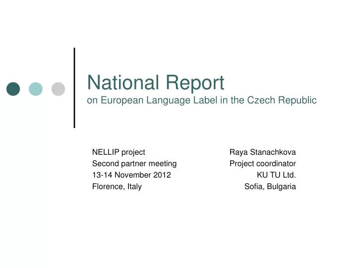 national report on european language label in the czech republic