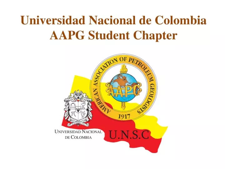 universidad nacional de colombia aapg student chapter