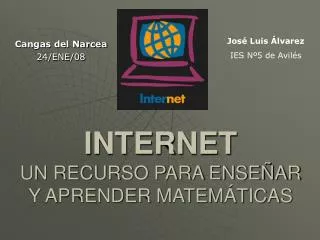 internet un recurso para ense ar y aprender matem ticas