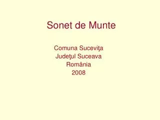 sonet de munte