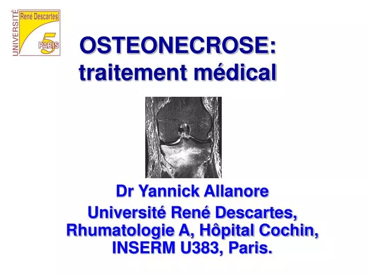 osteonecrose traitement m dical