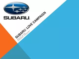 Subaru: Love Campaign