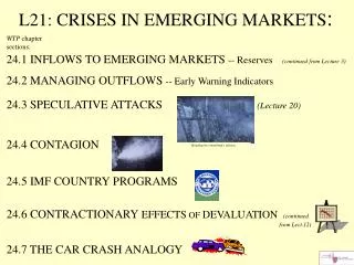 L21: CRISES IN EMERGING MARKETS :