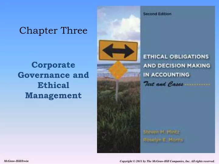 chapter three corporate governance and ethical management