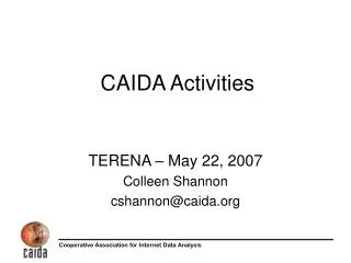 CAIDA Activities