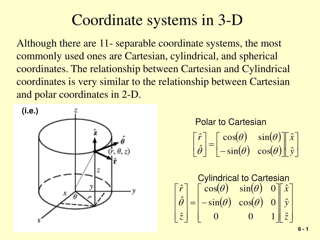PPT - Coordinate systems in 3-D PowerPoint Presentation, free download ...