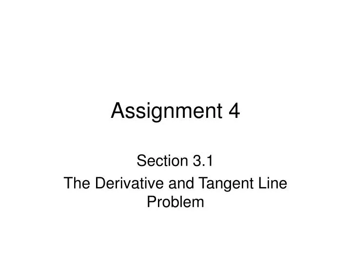 assignment 4