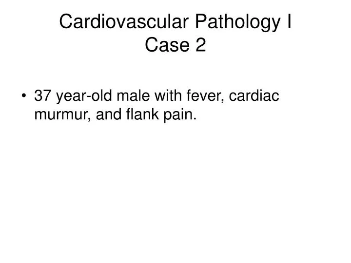 cardiovascular pathology i case 2