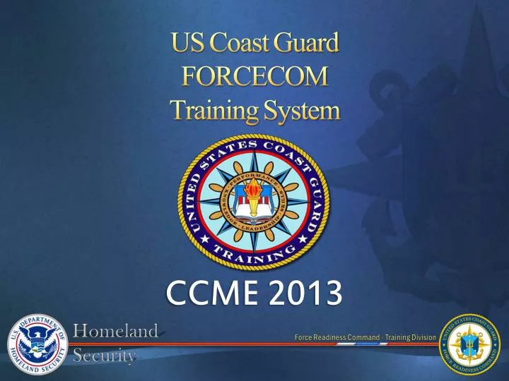 us coast guard forcecom training system
