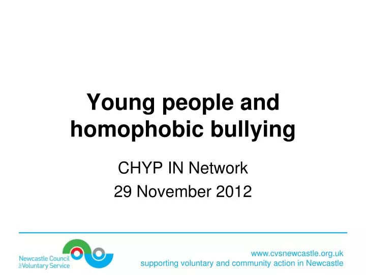 young people and homophobic bullying