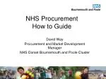 NHS Procurement How to Guide - slide 1