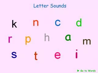 Letter Sounds