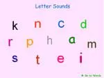 Letter Sounds - slide 1