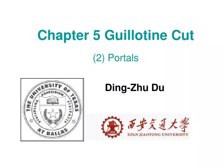 chapter 5 guillotine cut