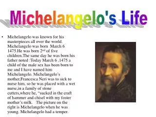 Michelangelo's Life