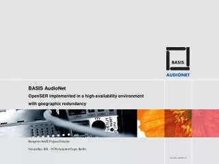 BASIS AudioNet