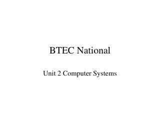 BTEC National