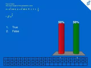 true or false the exact length of the parametric curve image is image