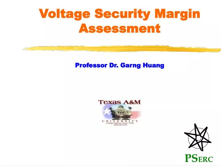 voltage security margin assessment