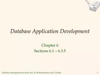 Database Application Development