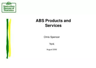 ABS Products and Services