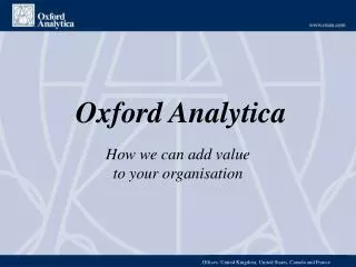 Oxford Analytica