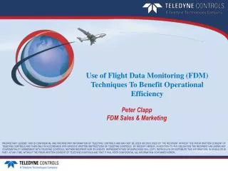 Use of Flight Data Monitoring (FDM) Techniques To Benefit Operational Efficiency