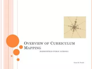 Overview of Curriculum Mapping