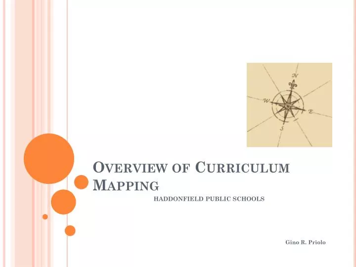 overview of curriculum mapping