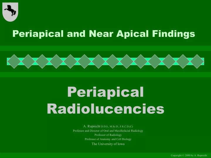 periapical and near apical findings