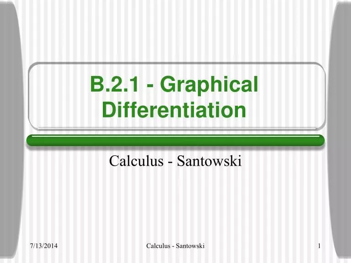 b 2 1 graphical differentiation