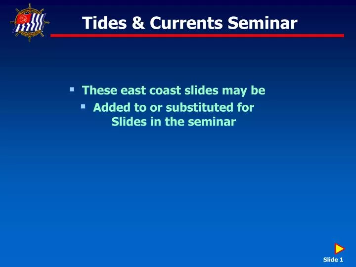 tides currents seminar
