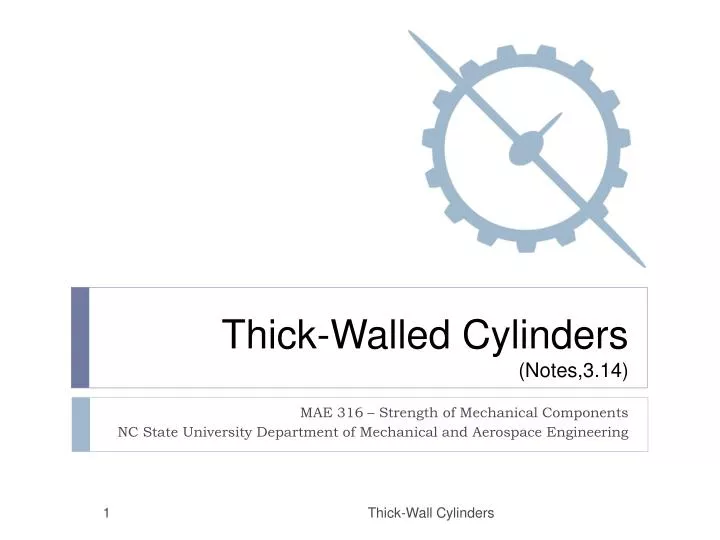 thick walled cylinders notes 3 14