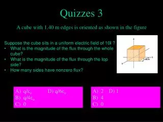 Quizzes 3