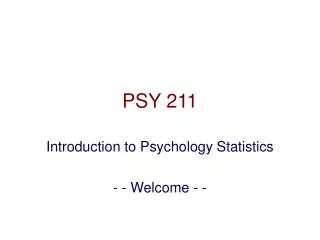 PSY 211