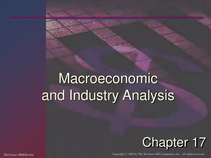 macroeconomic and industry analysis